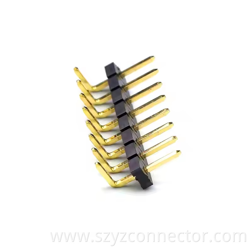 3.96mm Pitch Pin Header Single Row Right Angle SQ1.14mm H3.2mm 11P-120P (2)